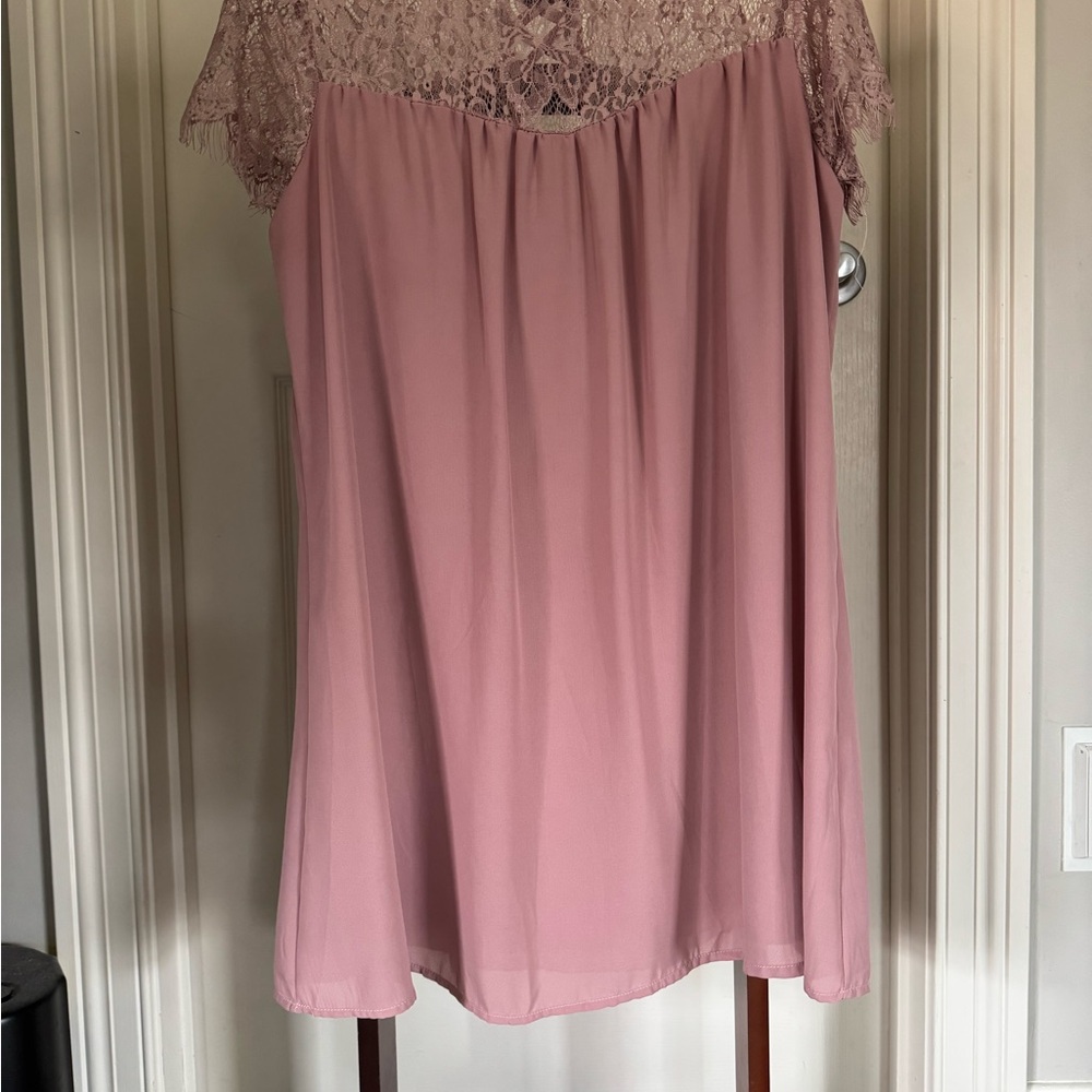 New Look Pink/Blush Lace Dress